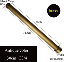 Load image into Gallery viewer, 20/30/40/50/60/70cm lengthen 1/2" 3/4" shower extension rod tube bar pipe