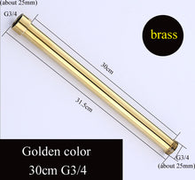 Load image into Gallery viewer, 20/30/40/50/60/70cm lengthen 1/2" 3/4" shower extension rod tube bar pipe