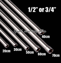 Load image into Gallery viewer, 20/30/40/50/60/70cm lengthen 1/2" 3/4" shower extension rod tube bar pipe