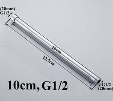 Load image into Gallery viewer, 20/30/40/50/60/70cm lengthen 1/2" 3/4" shower extension rod tube bar pipe