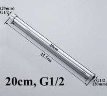 Load image into Gallery viewer, 20/30/40/50/60/70cm lengthen 1/2" 3/4" shower extension rod tube bar pipe