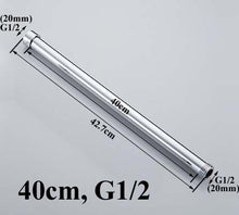 Load image into Gallery viewer, 20/30/40/50/60/70cm lengthen 1/2" 3/4" shower extension rod tube bar pipe