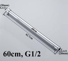 Load image into Gallery viewer, 20/30/40/50/60/70cm lengthen 1/2" 3/4" shower extension rod tube bar pipe