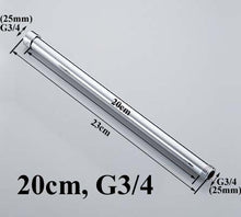 Load image into Gallery viewer, 20/30/40/50/60/70cm lengthen 1/2" 3/4" shower extension rod tube bar pipe