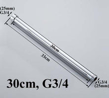 Load image into Gallery viewer, 20/30/40/50/60/70cm lengthen 1/2" 3/4" shower extension rod tube bar pipe