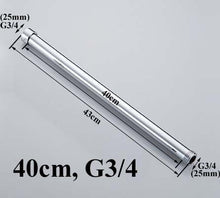 Load image into Gallery viewer, 20/30/40/50/60/70cm lengthen 1/2" 3/4" shower extension rod tube bar pipe