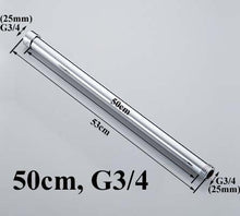 Load image into Gallery viewer, 20/30/40/50/60/70cm lengthen 1/2" 3/4" shower extension rod tube bar pipe