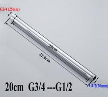 Load image into Gallery viewer, 20/30/40/50/60/70cm lengthen 1/2" 3/4" shower extension rod tube bar pipe