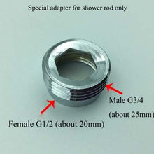 Load image into Gallery viewer, 20/30/40/50/60/70cm lengthen 1/2" 3/4" shower extension rod tube bar pipe